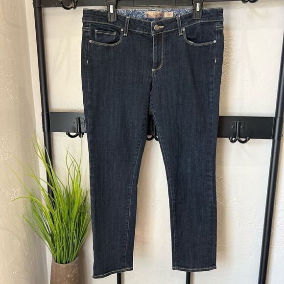 Paige skyline mid rise denim jeans dark wash size 31 - Picture 2 of 14